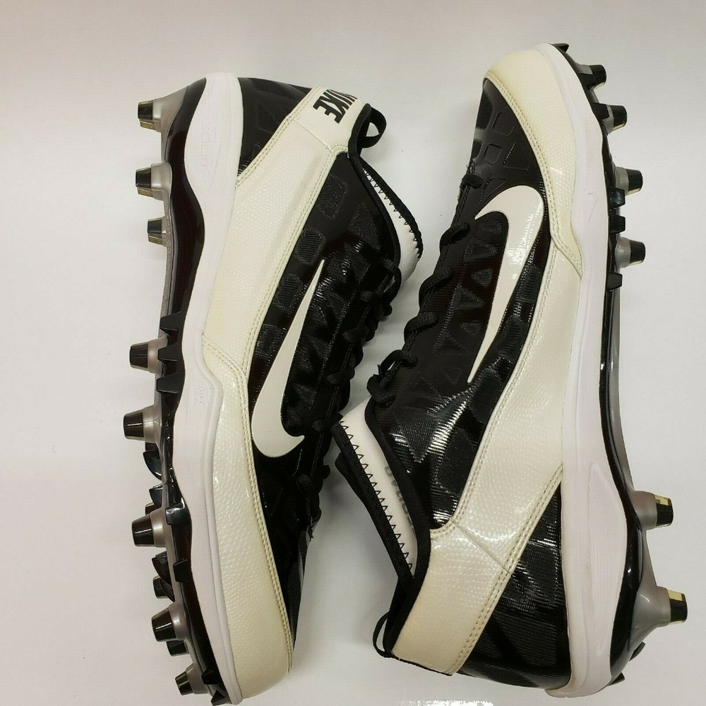 +Nike Air Zoom Super Bad 3 TD Men Football Cleats Black White NWOB Various Sizes - Picture 2 of 7